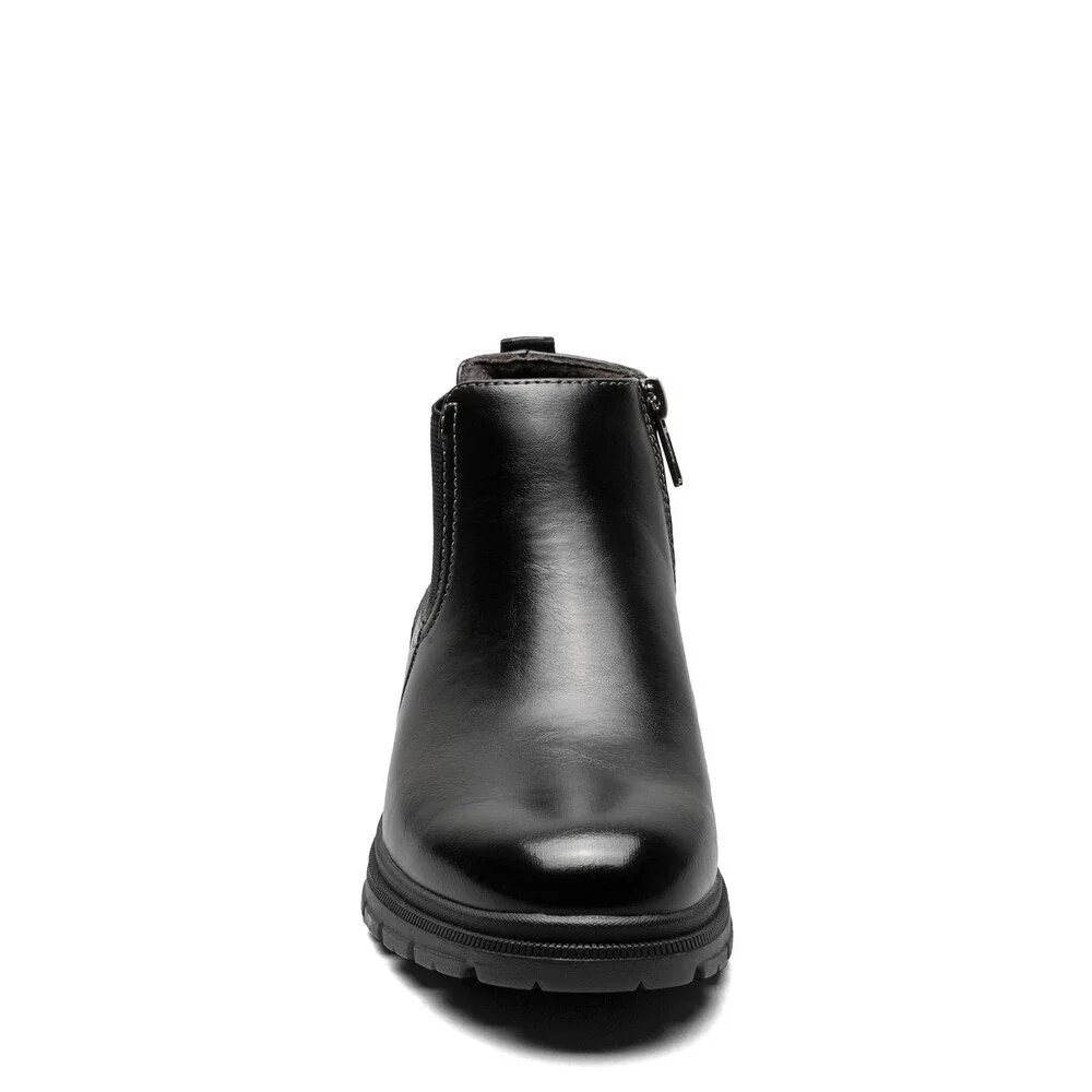 Florsheim Lookout Jr. 16689-001 Boot Kids 2.5 M Black Plain Toe Chelsea HTAT1698